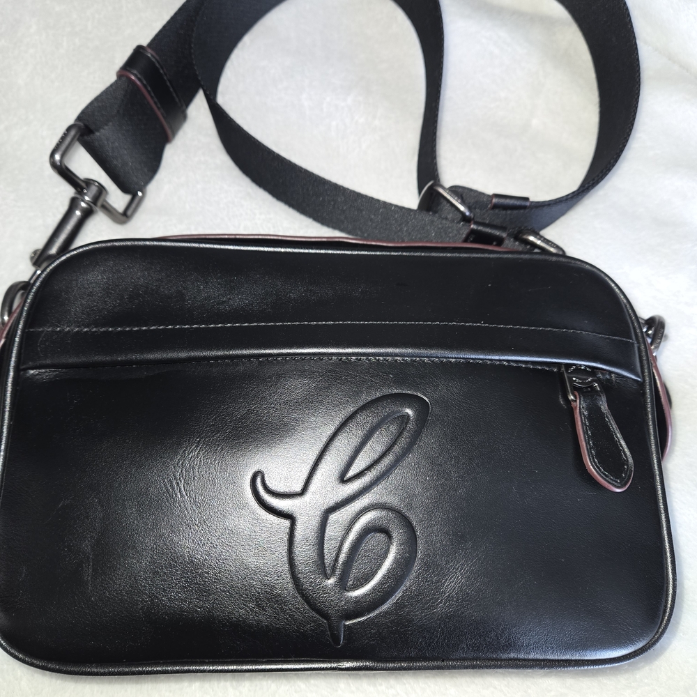 Coach F76911 Graham Crossbody  With Signature Motif and Studs Gun Metal Hardware